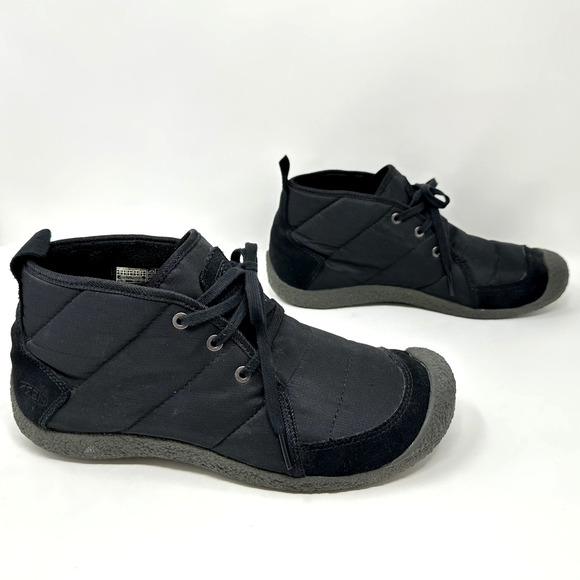 Keen Mens Howser Lace Up Quilted Chukka Boots US 10 Black Outdoor Slippers Soft main image 12